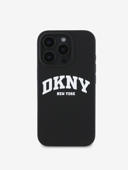 DKNY DKNY Tekoči silikonski logotip Arch MagSafe Back Cover za iPhone 16 Pro Max Black