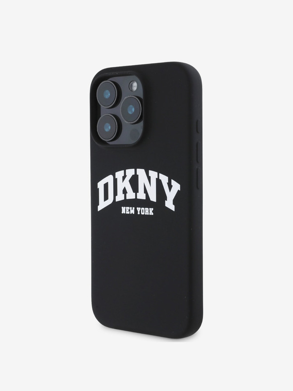 DKNY DKNY Tekoči silikonski logotip Arch MagSafe Back Cover za iPhone 16 Pro Max Black