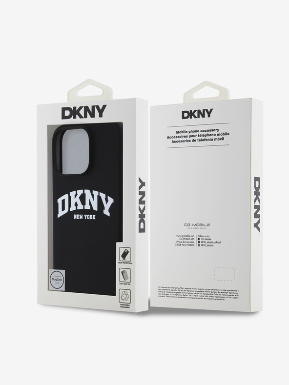 DKNY DKNY Tekoči silikonski logotip Arch MagSafe Back Cover za iPhone 16 Pro Max Black