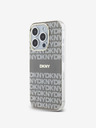 DKNY PC/TPU Repeat Pattern Tonal Stripe Magsafe Back Cover za iPhone 14 Pro Max Beige DKNY