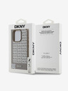 DKNY DKNY PU Leather Repeat Pattern Bottom Stripe MagSafe Back Cover za iPhone 16 Pro Max Brown