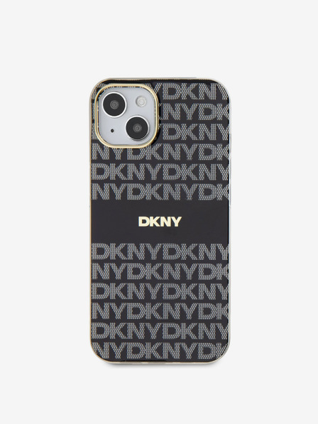 DKNY PC/TPU Repeat Pattern Tonal Stripe Magsafe Back Cover za iPhone 14 Black DKNY