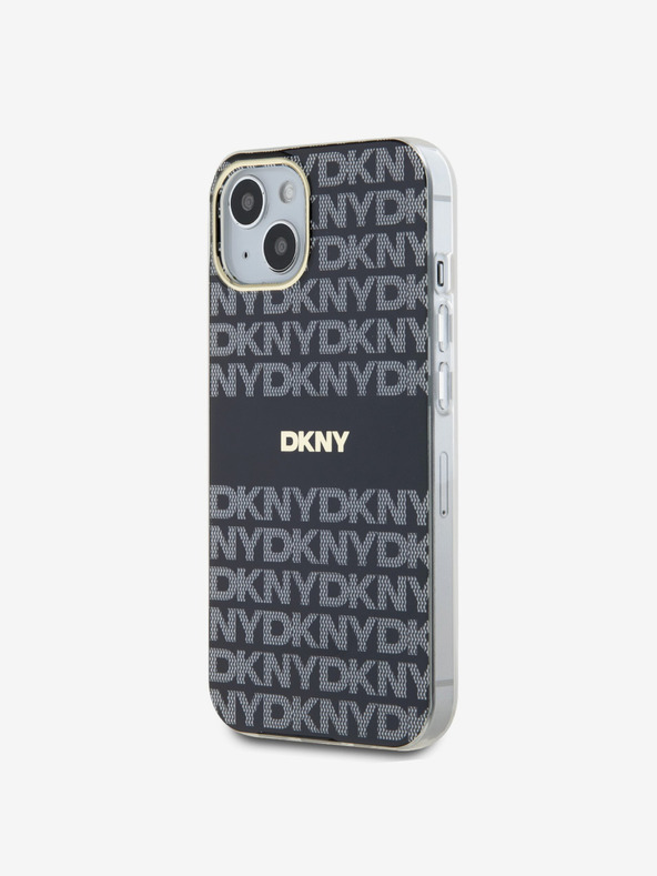 DKNY PC/TPU Repeat Pattern Tonal Stripe Magsafe Back Cover za iPhone 14 Black DKNY