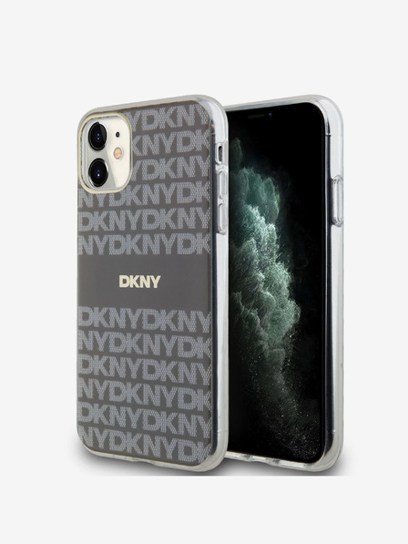DKNY PC/TPU Repeat Pattern Tonal Stripe Magsafe Back Cover za iPhone 11 Beige DKNY