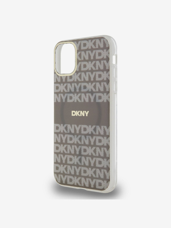 DKNY PC/TPU Repeat Pattern Tonal Stripe Magsafe Back Cover za iPhone 11 Beige DKNY
