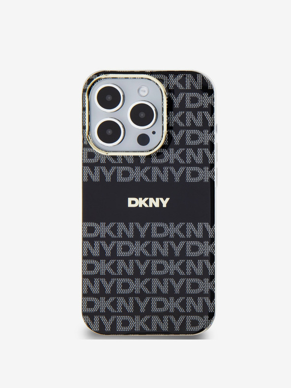 DKNY PC/TPU Repeat Pattern Tonal Stripe Magsafe Back Cover za iPhone 14 Pro Black DKNY