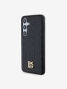 DKNY DKNY PU usnje s ponavljajočim se vzorcem in logotipom Magsafe Back Cover za Samsung Galaxy S24+ Black