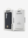 DKNY DKNY PU usnje s ponavljajočim se vzorcem in logotipom Magsafe Back Cover za Samsung Galaxy S24+ Black