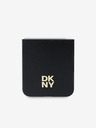 DKNY DKNY PU usnje Stack Logo hrbtni ovitek za Samsung Galaxy Z Flip 6 Black