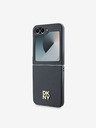 DKNY DKNY PU usnje Stack Logo hrbtni ovitek za Samsung Galaxy Z Flip 6 Black