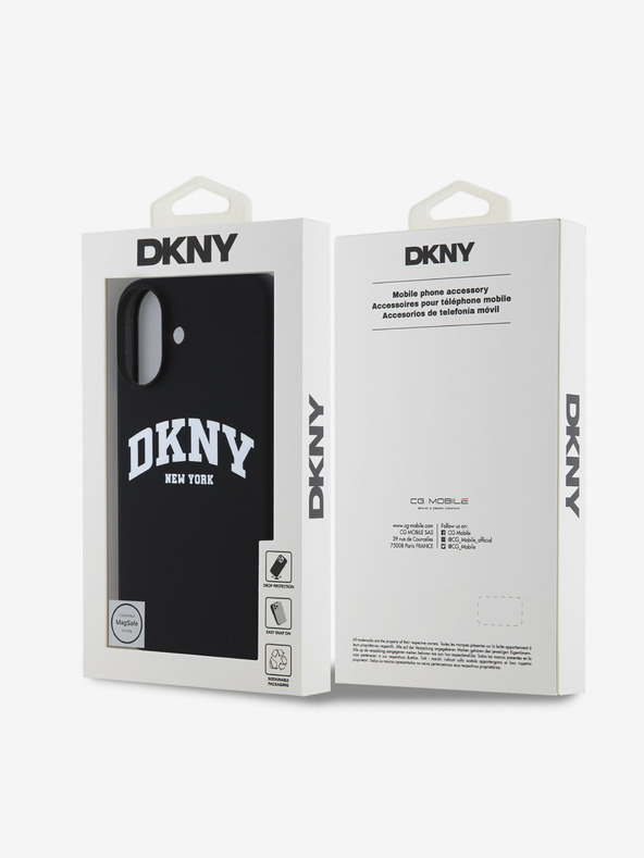 DKNY DKNY Liquid Silicone Arch Logo MagSafe Back Cover za iPhone 16 Plus Black