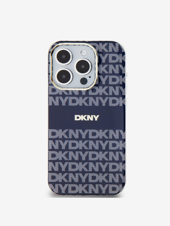 DKNY PC/TPU Repeat Pattern Tonal Stripe Magsafe Back Cover za iPhone 13 Pro Blue DKNY