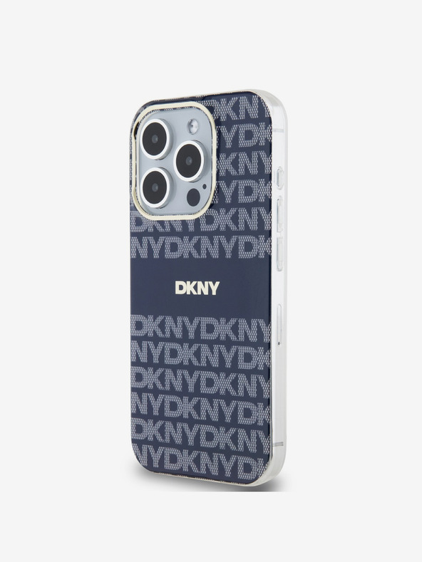 DKNY PC/TPU Repeat Pattern Tonal Stripe Magsafe Back Cover za iPhone 13 Pro Blue DKNY