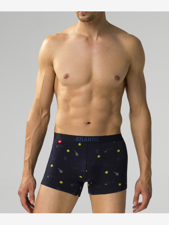 Atlantic Moške bokserice ATLANTIC 3Pack - temno modre