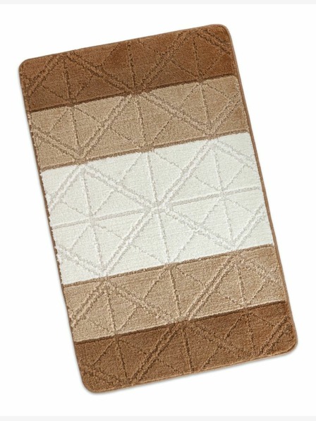 Bellatex Kopalniška preproga 60x100cm trikotniki rjava Bellatex