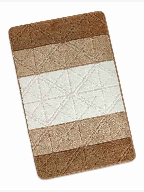 Bellatex Kopalniška preproga 60x100cm trikotniki rjava Bellatex