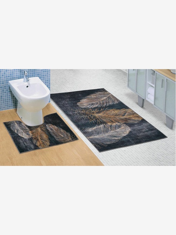 Bellatex Kopalniška in straniščna preproga Feather 3D Bellatex