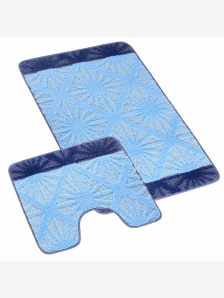 Bellatex Kopalniška in straniščna preproga rays blue Bellatex