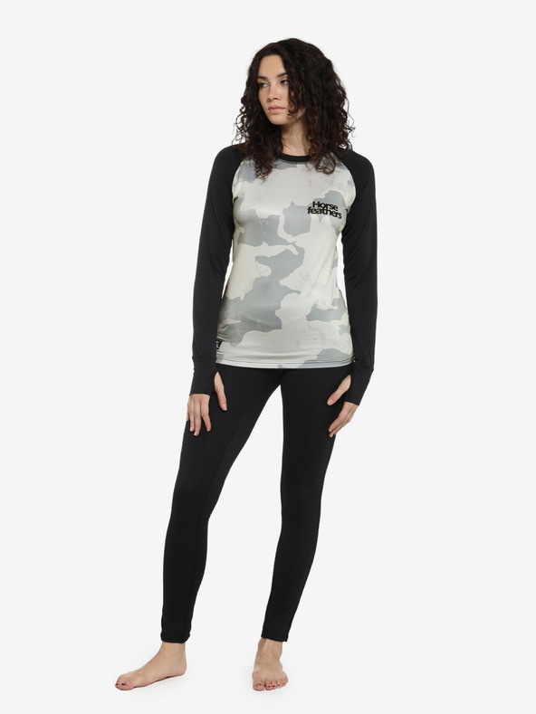 Horsefeathers Mirra termo majica - snežni metež Horsefeathers