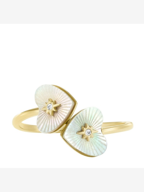 Fossil Ženski jekleni prstan Fossil