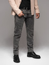 Ombre Clothing Moške hlače iz džinsa STRAIGHT LEG - črne V1 OM-PADP-0133 Ombre Clothing