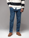 Ombre Clothing Moške hlače iz džinsa STRAIGHT LEG - črne V1 OM-PADP-0133 Ombre Clothing