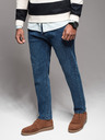 Ombre Clothing Moške hlače iz džinsa STRAIGHT LEG - črne V1 OM-PADP-0133 Ombre Clothing