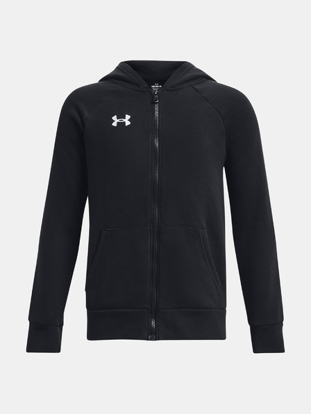 Under Armour Deški pulover Under Armour UA Rival Fleece FZ Hoodie-BLK