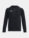 Under Armour Deški pulover Under Armour UA Rival Fleece FZ Hoodie-BLK