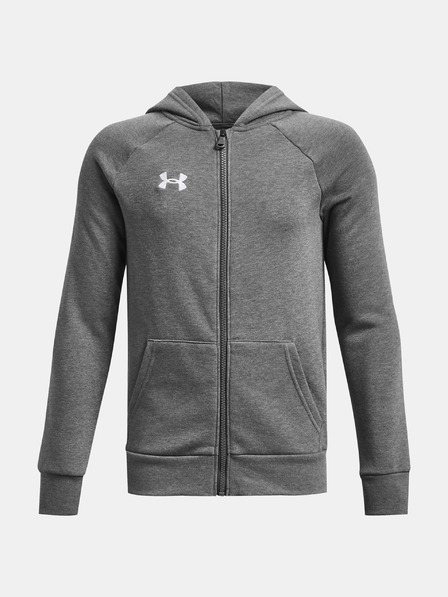 Under Armour Deški pulover Under Armour UA Rival Fleece FZ Hoodie-BLK