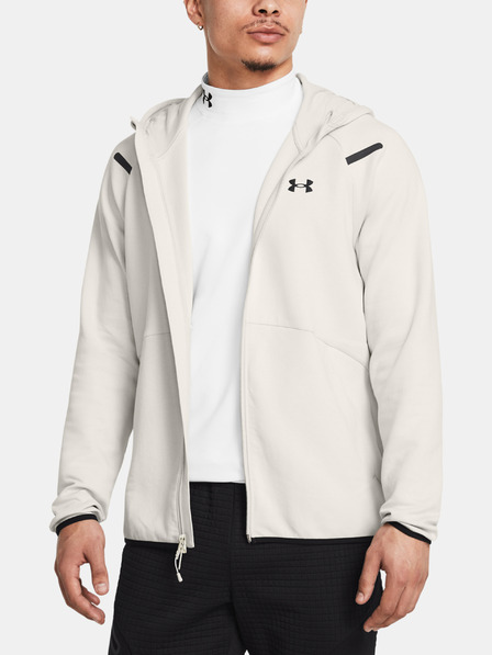 Under Armour Moški pulover  Under Armour UA Unstoppable Flc FZ HD EU-WHT