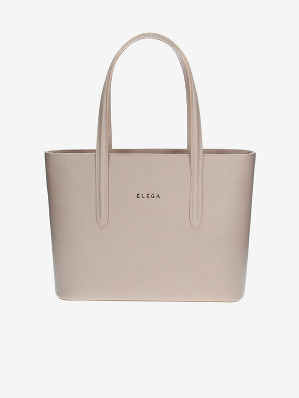 Elega Bež Ženska usnjena torbica ELEGA Simone