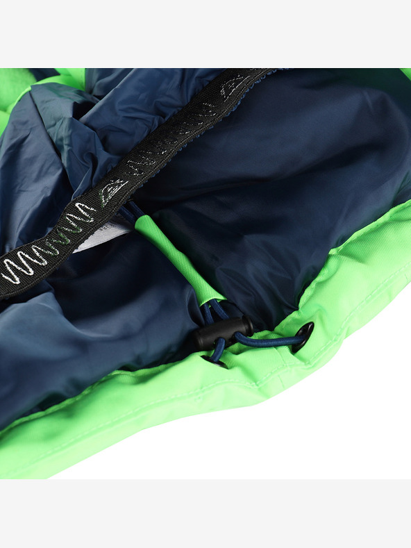 ALPINE PRO Otroška smučarska jakna z membrano ptx snow ALPINE PRO DEARO neonsko zelena gekon