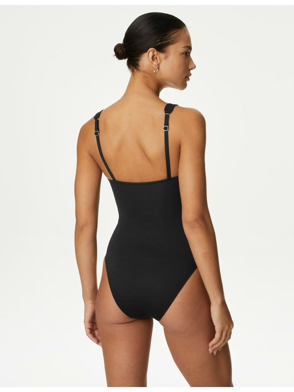 Marks & Spencer Kopalke z izrezom za oblikovanje trebuha Marks & Spencer črne