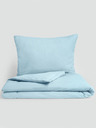 Kvalitex Klasična flanelna posteljnina 140x200, 70x90cm svetlo modra