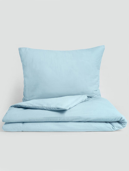Kvalitex Klasična flanelna posteljnina 140x200, 70x90cm svetlo modra
