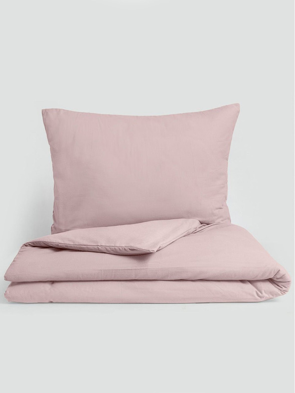 Kvalitex Flanelna posteljnina za podaljšano ležišče 140x220, 70x90cm roza