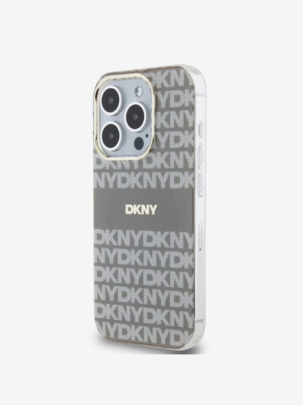 DKNY PC/TPU Repeat Pattern Tonal Stripe Magsafe Back Cover za iPhone 13 Pro Max Beige DKNY