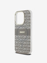 DKNY PC/TPU Repeat Pattern Tonal Stripe Magsafe Back Cover za iPhone 13 Pro Max Beige DKNY
