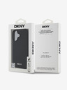 DKNY DKNY PU usnje s srebrnim kovinskim logotipom Magsafe hrbtni ovitek za iPhone 16 Plus Black