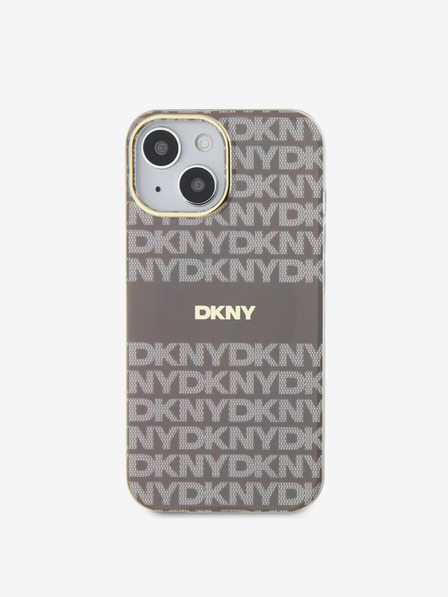 DKNY PC/TPU Repeat Pattern Tonal Stripe Magsafe Back Cover za iPhone 14 Beige DKNY