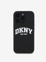 DKNY DKNY Tekoči silikonski logotip Arch MagSafe hrbtni ovitek za iPhone 16 Pro črn