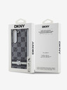 DKNY DKNY PU usnje s karirastim vzorcem in črto na hrbtni strani za Samsung Galaxy Z Fold 6 Black Black