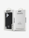 DKNY DKNY PU usnje z logotipom Magsafe hrbtni ovitek za iPhone 16 črn