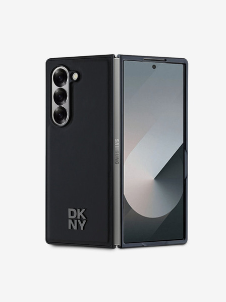 DKNY DKNY PU usnje z logotipom MagSafe za Samsung Galaxy Z Fold 6 Black Black