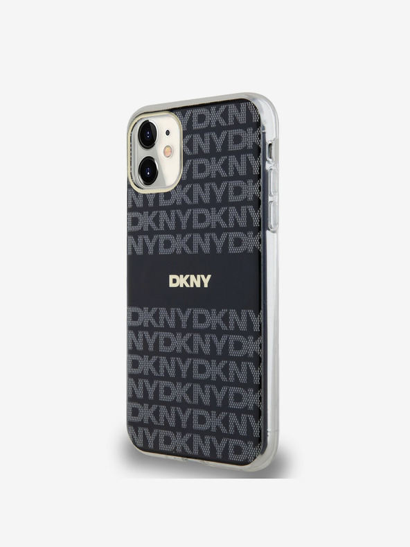 DKNY PC/TPU Repeat Pattern Tonal Stripe Magsafe Back Cover za iPhone 11 Black DKNY