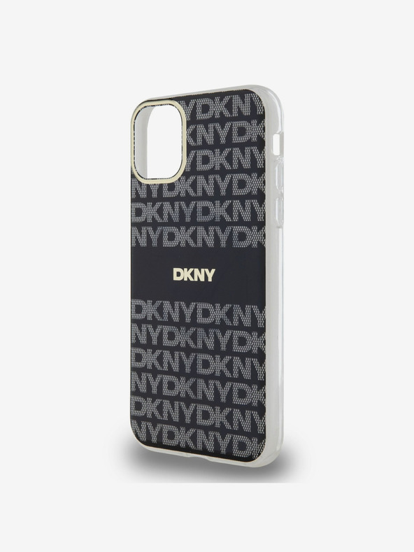 DKNY PC/TPU Repeat Pattern Tonal Stripe Magsafe Back Cover za iPhone 11 Black DKNY