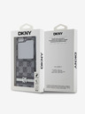DKNY DKNY PU usnje s kvačkanim vzorcem in črto za hrbtni ovitek za Samsung Galaxy Z Flip 6 Black Black