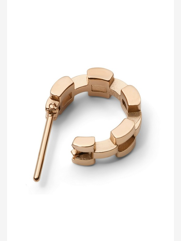 Daniel Wellington Ženski uhani Daniel Wellington Rose Gold Steel 3-Link