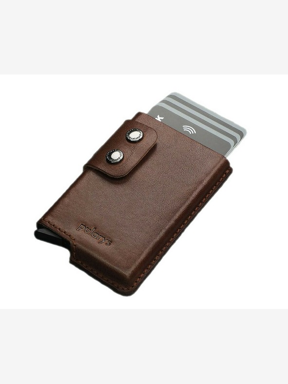 Pularys Pularys moška usnjena denarnica Funky rjava